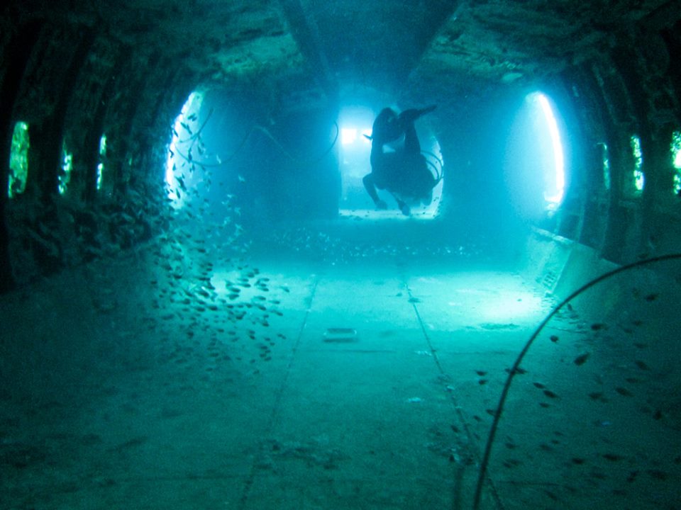 buceo en avion hundido en aruba