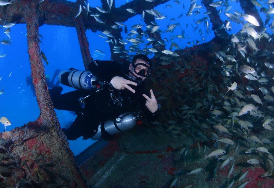 buceo en naufragio en recife