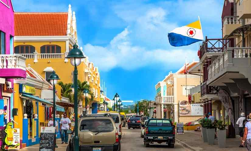 Centro historico de Bonaire isla de buceadores